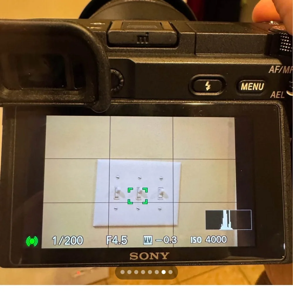 Sony a6400 with Black Display